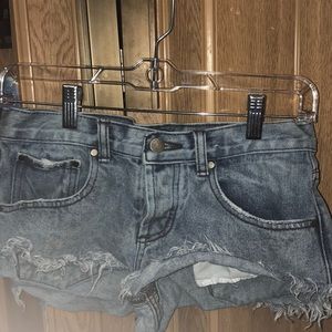 Denim shorts